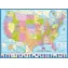 EUROGRAPHICS Puzzle Politische Karte der USA / 1000 Teile / 67,6 × 48,9 cm