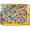 EUROGRAPHICS Puzzle VW Groovy Bus / 2000 Teile / 99,7 x 67,6 cm