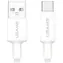 USAMS U90 weiß / Kabel / USB-A - USB-C / 3A / 1 m