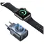 USAMS CC293 T67 grau / Netzteil / 20 W / USB-C + USB-A / Kabelloses Laden für Apple Watch
