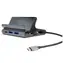 4smarts HUB 7-in-1 grau / USB-C-Hub mit Standfuß / 7 Anschlüsse / HDMI 4K / USB-C PD 100W / DeX-Modus