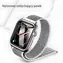 USAMS Nylonarmband für Apple Watch 44/45 mm, silber / Armband / Nylon / Apple Watch 4/5/6/7/SE