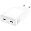 4smarts PDPlug Slim Dual weiß / Wandladegerät / GaN / 2x USB-C / 65 W