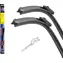 Compass Flachwischer-Set (U-Würfel) 610+450 mm / Scheibenwischer / Flach / Fahrer- und Beifahrer-Set