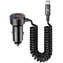 USAMS US-CC167 schwarz / Kfz-Ladegerät / 2x USB-C + 1x USB-A / 60 W / mit USB-C-Kabel / Schnellladefunktion