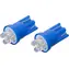 Compass -LED-Lampe T10, 4 LEDs, blau / Autolampe / 12 V / 2 Stück