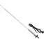 Compass -Teleskopantenne, verchromt, 120 cm / Antenne / Neigungswinkel 0-90° / Kabellänge 140 cm