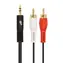 TB Touch Klinkenstecker 3,5 mm - 2x Cinch Stecker/Stecker schwarz / Audiokabel / 1,5 m