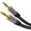 PremiumCord HQ 3,5-mm-Klinkenstecker - 3,5-mm-Klinkenstecker (Stecker/Stecker), 3M / Verbindungskabel / Stereo / Geschirmt / Vergoldete Stecker
