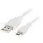 Lanberg Kabel USB-A - Micro-USB weiß / Datenkabel / USB 2.0 / 1 m