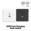 MOES Star Ring grau / Wandsteckdose / 30 W / PD 3.0 / 2x USB-C, 1x USB-A