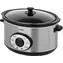 Lund Schongarer 4,5 l / Schongarer / 280 W / Keramiktopf / Edelstahl / Glasdeckel / 18-Stunden-Timer