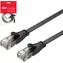 Unitek Patchkabel Cat6 UTP flach C1813GBK schwarz / Patchkabel / 10 m / RJ45-RJ45