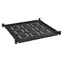 Solarix Rack 19" 450 mm schwarz / Rack-Einschub / 1 HE / Tiefe 450 mm / Montage auf Vorder- und Rückseite / Tragfähigkeit 40 kg