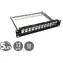 Solarix 10" schwarz / Patchpanel / 12 Ports / 1 HE / unbestückt / abgeschirmt