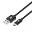 TB USB-A - USB-C Kabel schwarz / USB-C Kabel / geflochten / 1,5 m