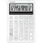 Casio MS-200DQ-WE / Tischrechner / 12-stellige LCD-Anzeige / Mehrwertsteuer- und Margenberechnung / Solar-/Batteriebetrieb