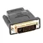 Adapter HDMI (F) - DVI-D (M) 24+1 Dual Link schwarz / Reduzierung / Vergoldete Anschlüsse / Max. 1920 x 1080 px