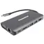 PremiumCord USB-C-Hub 8 in 1 / USB-C-Hub / HDMI / VGA / RJ45 / 2x USB 3.0 / SD / 3,5-mm-Audio / PD