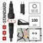 Emos D1AM01 CONNECT / Starterkette mit Netzteil / 100 LEDs / 10 m / mehrfarbig / IP44