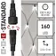 Emos D1DC01 CONNECT / LED-Lichtnetzwerk / 160 LEDs / 1,5 x 2 m / IP44 / kaltweiß