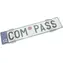 Compass Kennzeichenhalter rahmenlos transparent / Kennzeichenhalter / rahmenlos / Paar