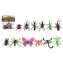 TEDDIES Mini-Insekten- und Tierfiguren 4-8 cm / 12 Stück / Kunststoff / ab 3 Jahren