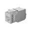ITS Keystone-Buchse RJ45 CAT6A weiß / Keystone-Stecker / UTP / ungeschirmt / selbstschneidend