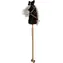 SPARKYS Pferd auf Stange, schwarz / Plüschtier / 95 cm / mit Sound / mit Rädern / ab 3 Jahren