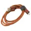 Omega PUCL1-BN braun / Datenkabel / USB-A (M) - Micro-USB (M) / Leder / 1 m
