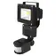 LED-Strahler mit PIR-Sensor, 10 W/800 lm, schwarz / Strahler / EPISTAR MCOB / 230 V Wechselstrom
