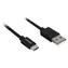 Sharkoon USB-A - USB-C Kabel, schwarz, USB 2.0, 0,5 m