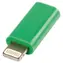 Valueline Adapter Lightning 8-Pin auf USB Micro-B Buchse grün / Adapter