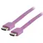 Valueline Flaches HDMI-Kabel, lila / HDMI-Kabel / 1.4 / 3D/4K / 2 m