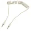 Valueline Audiokabel, 3,5-mm-Klinkenstecker, weiß / Audiokabel / Anschluss / Spiralkabel / 1 m