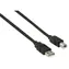 Valueline USB-A (M) - USB-B (M) Kabel, schwarz, USB 2.0, 0,5 m