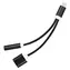 Lightning-Audio- und Ladeadapter für iPhone, schwarz / Adapter / HF-Audio und -Ladefunktion / Lightning