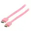 Valueline HDMI-Flachkabel VLMP34010P2.00, pink / Kabel / HDMI 1.4 / 3D/4K / 2 m