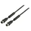 Valueline Koaxialkabel schwarz / Kabel / IEC (Koax) Stecker - Buchse / 1 m / 100 dB