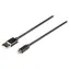 Valueline USB-A-Lightning-Kabel, 2 m, schwarz / Synchronisierungs- und Ladekabel / für Apple