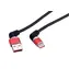 Roline USB-Kabel USB-A(M) - USB-C(M), abgewinkelt, drehbar, beleuchtet / Kabel / USB 2.0 / 60 W / 1 m