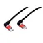 Roline USB-C(M) - Abgewinkelte USB-C(M)-Drehstecker / Kabel / USB 2.0 / beleuchtet / 60 W / 2 m