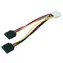 Valueline Y-Stromkabel Molex - SATA / Stromkabel / 0,15 m