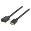Valueline HDMI-Verlängerungskabel Gold Schwarz / Verlängerungskabel / 2 m / Vergoldete Anschlüsse / 4K