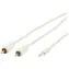 Valueline VLMP22200W2.00 weiß / Audiokabel / 3,5-mm-Klinkenstecker - 2x CINCH / 2 m