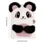 SPARKYS Plüschtagebuch mit Schloss Panda / Notizbuch / Plüscheinband / 22 x 16,5 cm