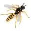 Rappa Figur Wespe 9 cm / Insekt / Kunststoff