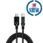 Agemeo Megatech USB-C (M) - USB-C (M) 1 m schwarzes Kabel / 100 W / LED-Anzeige