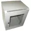 Xtendlan Schrank 10" 9U 280×350 mm grau / Wandschrank / Glastür