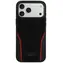 Audi R8 Echtleder schwarz/rot / Rückseite / MagSafe / für iPhone 18 Pro Max, 17 Pro Max / Echtleder